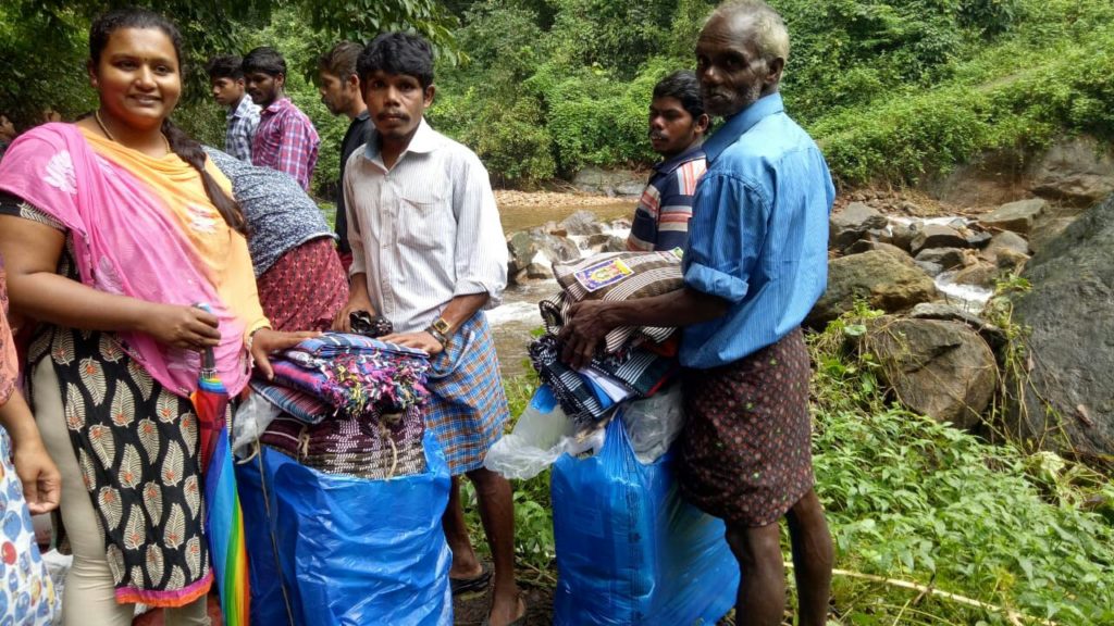 Kerala flood relief work - coscious living center